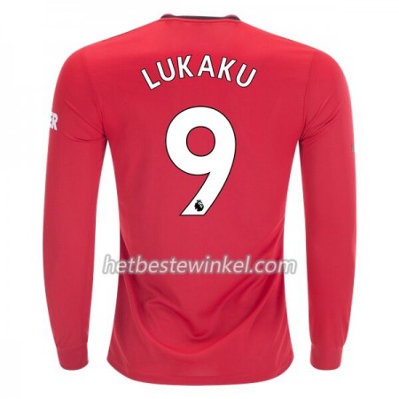 Manchester United Romelu Lukaku 9 Voetbalshirts Thuis 2019/20 - LS